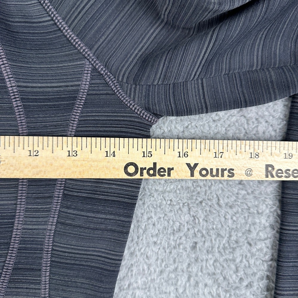 Athleta Striped Strength Hoodie Jacket Womens XXS Charcoal Gray #151598 - Picture 14 of 15